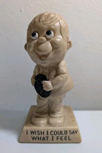 1971 R&W Berries Figurina "Vorrei poter dire quello che sento" Uomo USA #838 Vintage - Foto 1 di 8