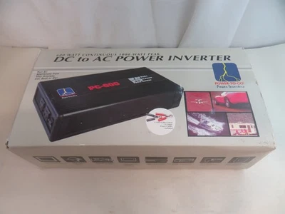 Power To Go Inverter 600 Watt Continuous 1000 Watt Peak DC to AC PC-600 - Image 1 of 4