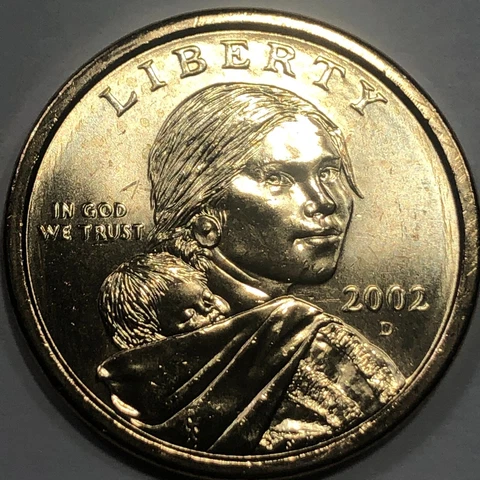 2002 D -  Native American Golden Dollar Coin Cover