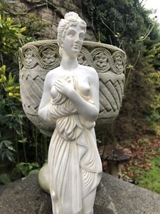 Estatua de alabastro de 46 cm de una mujer - Imagen 1 de 7