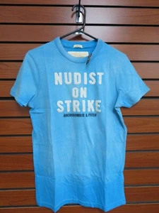 Abercrombie & Fitch Kurzarm blaue Farbe für Herren Größe S kostenloser Versand!! - Bild 1 von 3