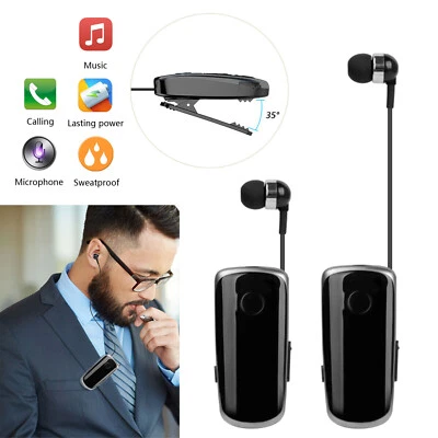 Bluetooth Headset Earphone Wireless Earpiece Hands-free Call for Cell Phones - Image 1 of 4