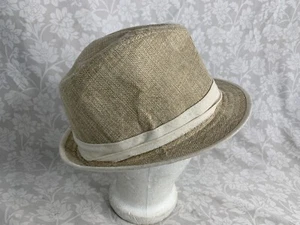 Stetson Khaki Textured Fedora Hat Men's Size Medium (B4) - Picture 1 of 11