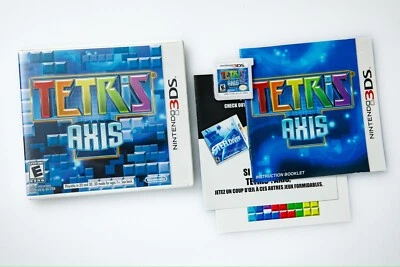 Tetris Axis Nintendo 3DS Complete Manual Case CIB Excellent 2011 Puzzle - Image 1 of 4