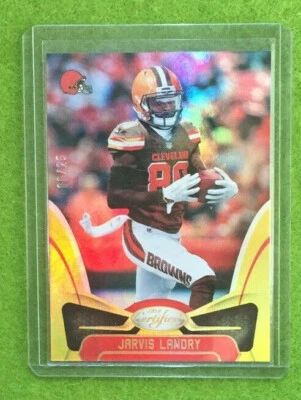 JARVIS LANDRY JERSEY #80 BROWNS 2018 Certified GOLD SSP 6/25 Saints LSU - Image 1 of 4