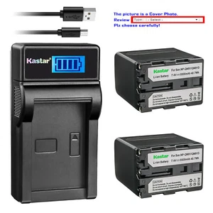 Kastar Battery LCD USB Charger for Sony NP-QM91D Sony DCR-PC8 DCR-PC9 DCR-TRV10 - Picture 1 of 11
