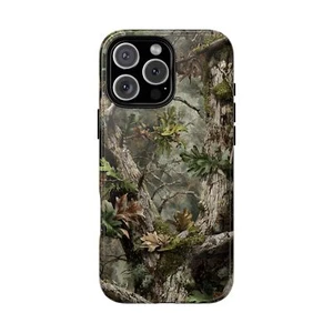 Pour iPhone | Samsung Galaxy | Coque téléphone Pixel - Feuilles de chêne mousse chasse camouflage - Photo 1 sur 255