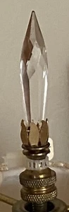 Clear Modern Facet Lamp Shade Finial - Picture 1 of 1