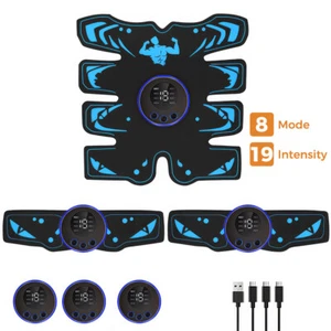Body Fitness EMS Abdominal Stimulator Arm Muscle Trainer Belt Toner Training ABS - Picture 1 of 18