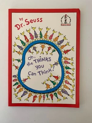 Oh The Thinks You Can Think by Dr Seuss (Paperback 1st 1976) Beginner Books - Image 1 of 4