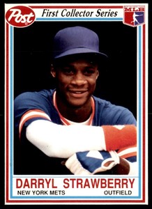 1990 Post Cereal Darryl Strawberry New York Mets #10