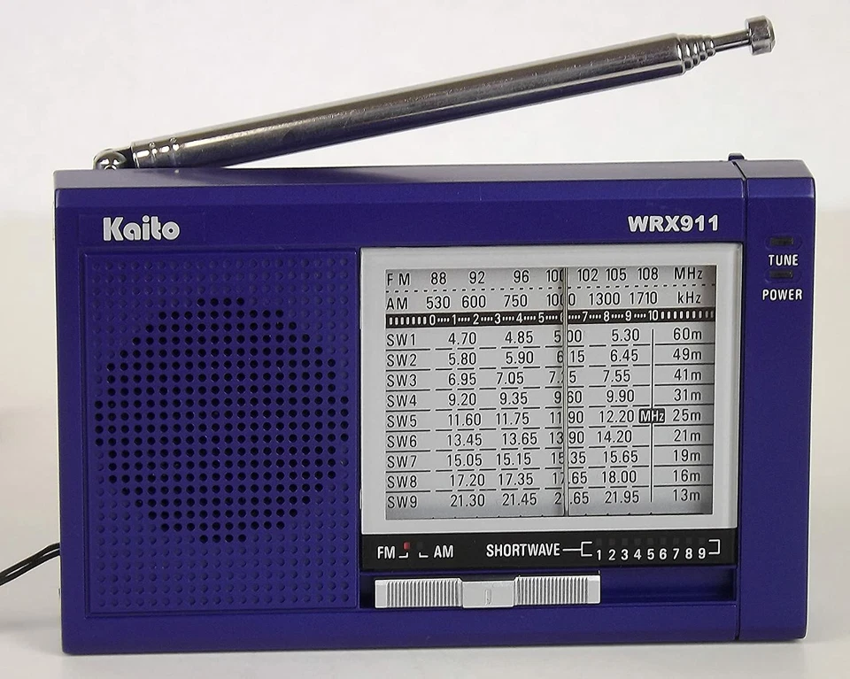 Kaito WRX-911 Analog AM/FM Shortwave Radio Blue - Image 1 of 1