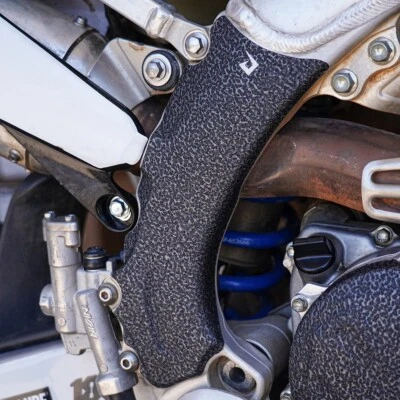 Black Frame Guards 2018-2024 Yamaha YZ450F Grip Tape Protectors YZ450FX WR450F - Image 1 of 3