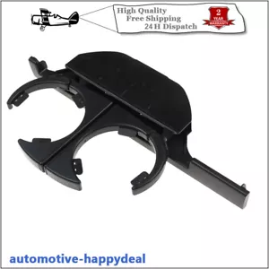 Front Center Console Drink Cup Holder (RHD) For BMW E39 5 Series 1995-2004 Black - Picture 1 of 5