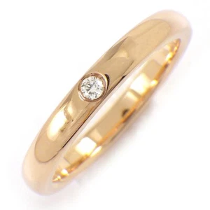 Tiffany & Co. Ring Stapelband Hochzeit Elsa Peretti 1 Punkt Diamant 750RG US5 - Bild 1 von 9