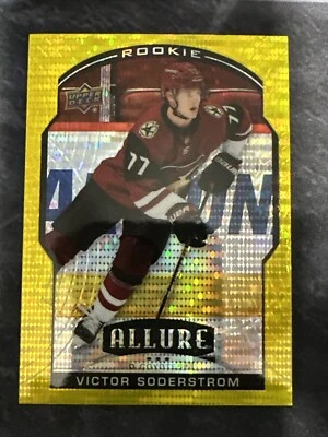 2020-21 Upper Deck Allure Rookie Yellow Taxi 90 Victor Soderstrom Coyotes - Image 1 of 2