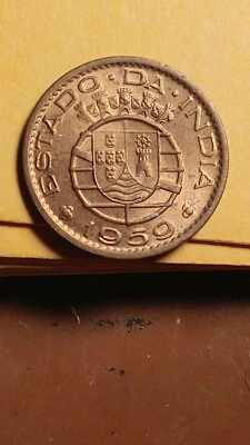 1959 Portugese India 10 Centavos   CH BU++  Great Luster                   R285 - Image 1 of 3