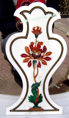 15''x12'' Marble Table Top Inlay wall decor coffee side lapis malachite room q - Image 1 of 4