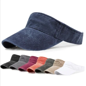 Men Women Sun Hat Sun Visor Adjustable Sports Hat Tennis Golf Headband Cap - Picture 1 of 19