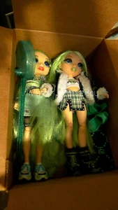 MGA Rainbow High  Lot Of 2 JADE HUNTER Green  Winter and Cheer Dolls US Seller - Picture 1 of 7