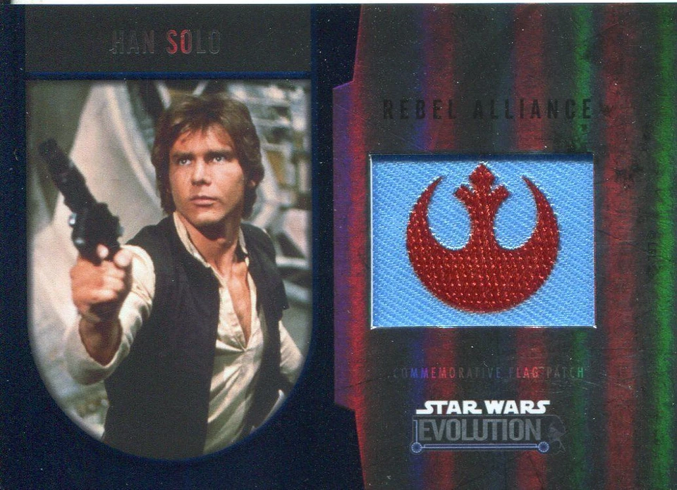Star Wars Evolution 2016 Silver Patch Card [50] Han Solo - Rebel Alliance - Image 1 of 1