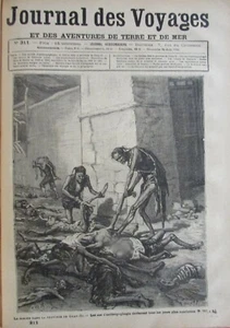 JOURNAL DES VOYAGES N° 311 de 1883 CHINE FAMINE PROVINCE de CHAN-SI CANNIBALES - Picture 1 of 1