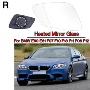 Espejo retrovisor térmico lateral derecho pasajero vidrio para 09-16 BMW F10 528i 550i 535i xdrive - Imagen 1 de 7