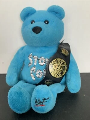 WWF Attitude Bear Stone Cold Steve Austin Edición Limitada Raro Coleccionable Foto 1 de 4