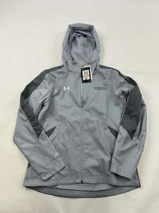 Auburn Tigers Jacket Womens Small Gray Full Zip Hooded Team Legacy Under Armour - Picture 1 of 7