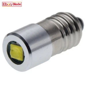 1 x 3W E10 LED Flashlight Bulb Lamp 4V-24V 6V 18V Globe Replacement Torch Light - Picture 1 of 8