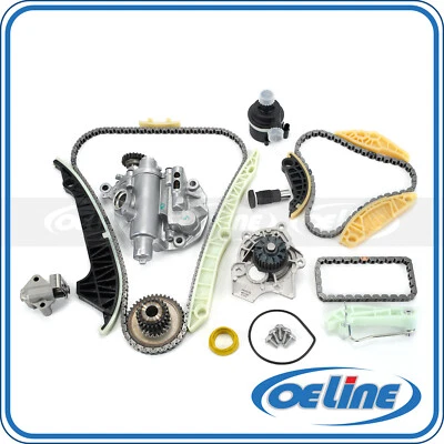Kit de cadena de distribución bomba de agua de aceite para Audi A5 2012 2,0 L turboalimentado Foto 1 de 4