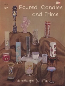 Poured Candles and Trims Vintage 1965 Hazel Pearson Handicrafts Booklet - Picture 1 of 2