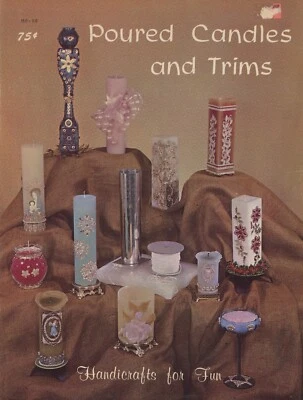 Poured Candles and Trims Vintage 1965 Hazel Pearson Handicrafts Booklet - Image 1 of 2