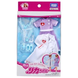 Takara Tomy Licca Chan Doll Dress Set - LW-14 Doctor & Nurse Dress Set - Picture 1 of 3