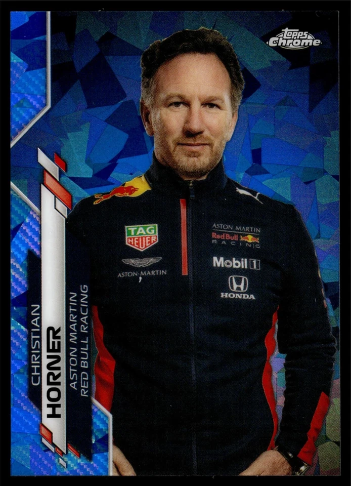 2020 Topps Chrome SAPPHIRE Formula 1 CHRISTIAN HORNER #90 RED BULL - Image 1 of 2