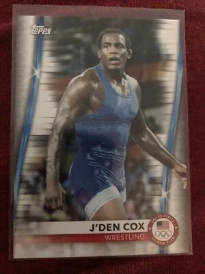 J'Den Cox  #55 Base 2020 Topps US Olympics & Paralympics Wrestling - Image 1 of 2