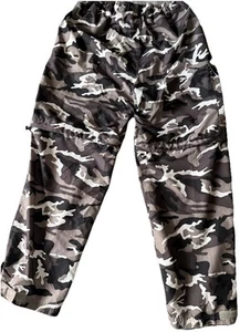 Athletic Works Camo Pants Adult Large Zip Off MeshLined Polyester Rain Pants - Picture 1 of 21