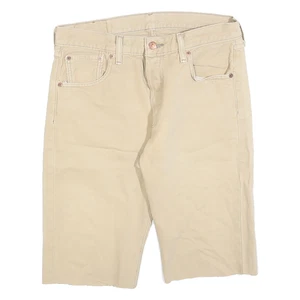 Pantalones Cortos LEVI'S Para Hombre Beige Informal Liso M W30 Mezcla de Algodón Estilo Verano - Imagen 1 de 6