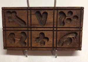 Wooden Springerle German Style Small Cookie Mold Press Vintage Country Kitchen - Picture 1 of 14