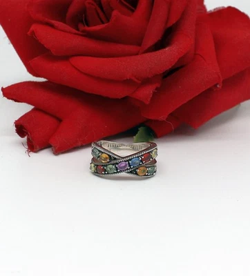 Sterling Silver Robert Manse Sapphire  Ring Size  10 7.93g   CAT RESCUE - Image 1 of 2