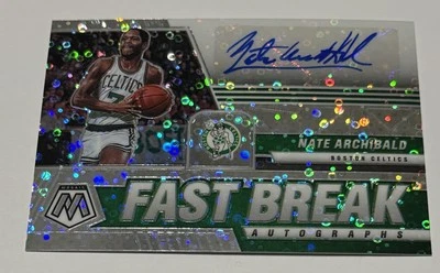 Panini Mosaic Disco Nate Archibald 2020-21 Auto Fast Break FB-NAR PRIZM Foto 1 de 4