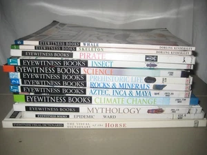 12 Eyewitness books/ Dorling Kindersley/ science/history/ hardback/softback - Picture 1 of 2