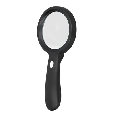 Hot LED Magnifying Glass 10x Hand Held Magnifier With Light For Office School - Image 1 of 4
