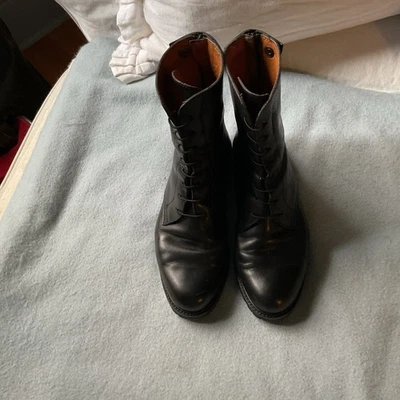 BRUNO MAGLI VIBRAM SOLE BACK ZIP SNAP COMBAT BOOTS US 6 - Image 1 of 4