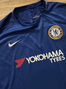 Nike Chelsea FC 2017/2018 Home Football Shirt Soccer Jersey Size XL Men's - Picture 1 of 13
