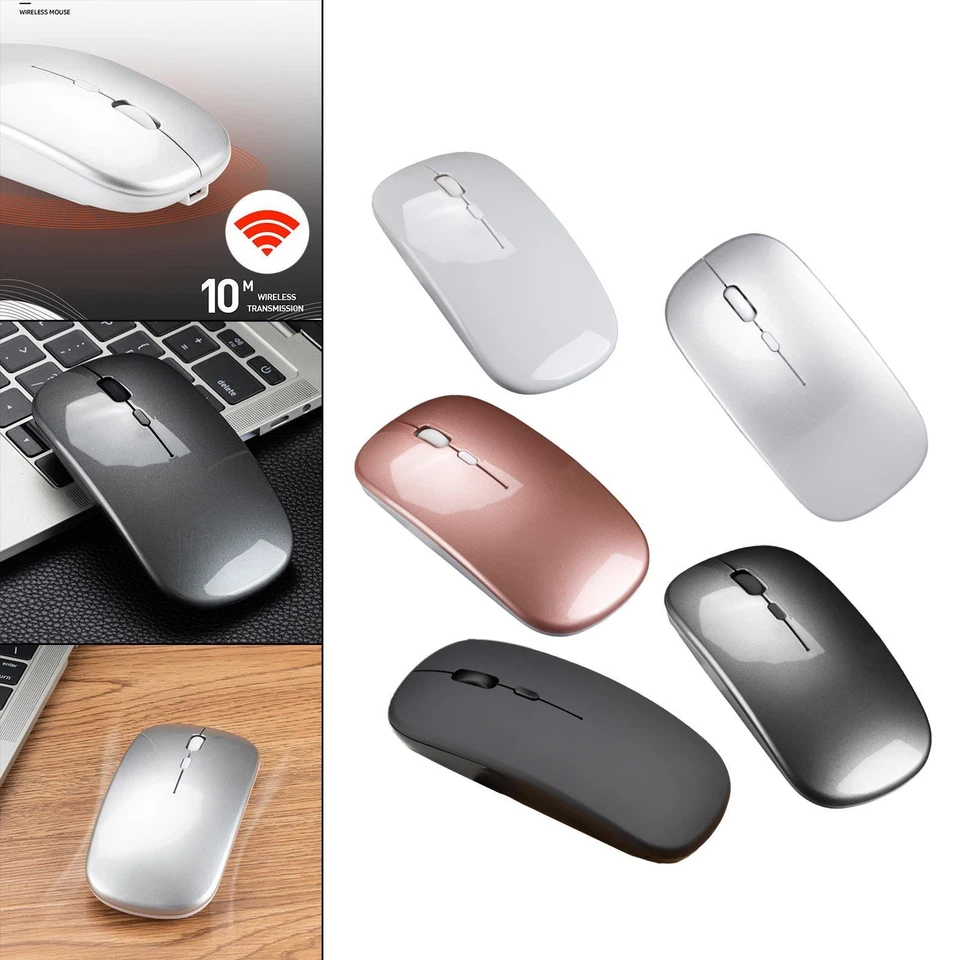Wireless Mouse 2.4G Bluetooth 5.0 Silent Cordless Mice for Gaming Computer - Image 1 of 1