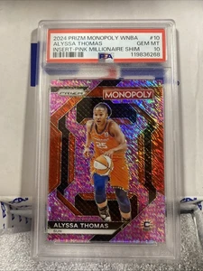 2024 WNBA Prizm Monopoly Alyssa Thomas Pink Shimmer 1/5 PSA 10 Pop 1 FIRST PRINT - Picture 1 of 5
