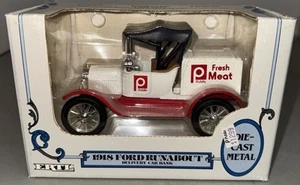 Ertl: 1918 Ford Runabout Model T Delivery Car Bank Publix 1993 Fresh Meat - Picture 1 of 7