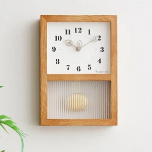 Wall Clock with Swinging Pendulum Pendulum Clock for Home Nursery Bedroom - Picture 1 of 7