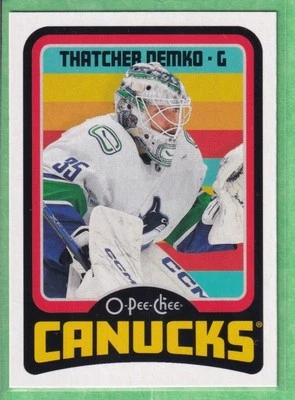 2024-25 O-Pee-Chee Retro #184 Thatcher Demko Vanouver Canucks - Image 1 of 2